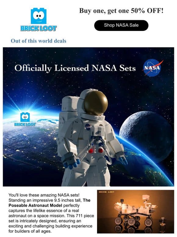 Officially licensed NASA sets are landing just in time!