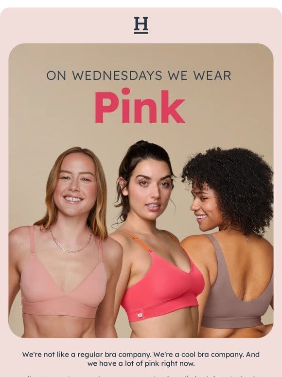 On Wednesdays， we wear pink