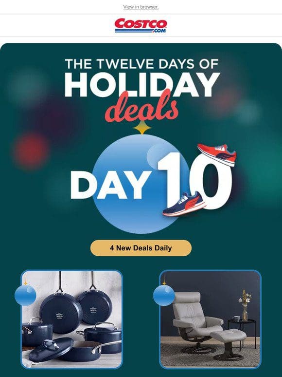 On the 10th Day of Holiday Deals， Costco Has for You….
