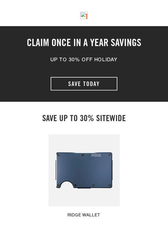 Once a Year Savings on Everything