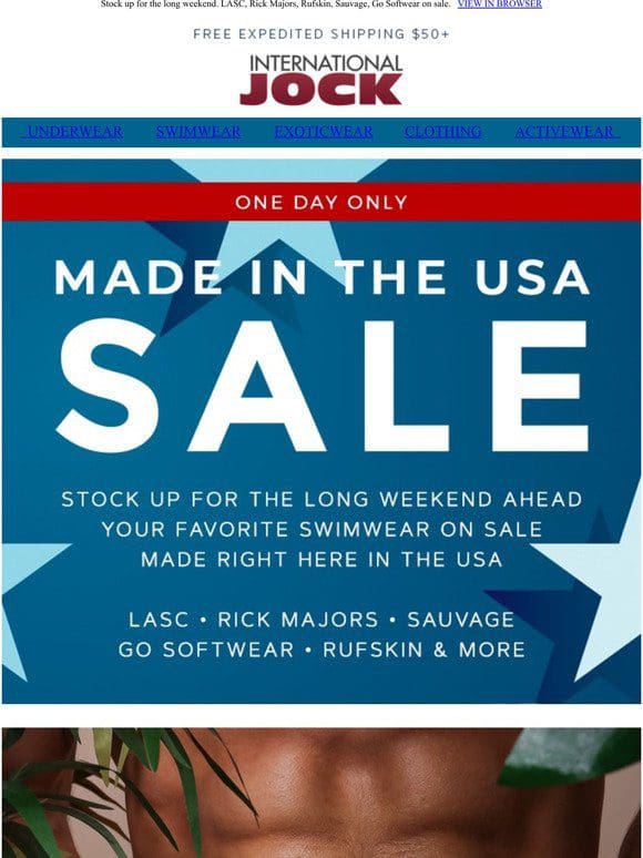 One Day Only: Made In USA Swimwear Sale