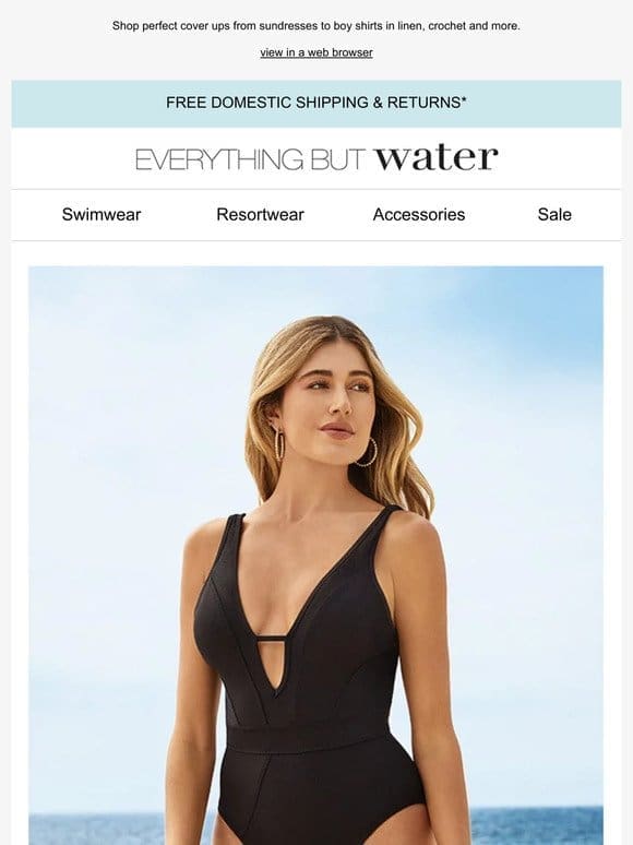 One piece swimwear | Pack a chic cover up