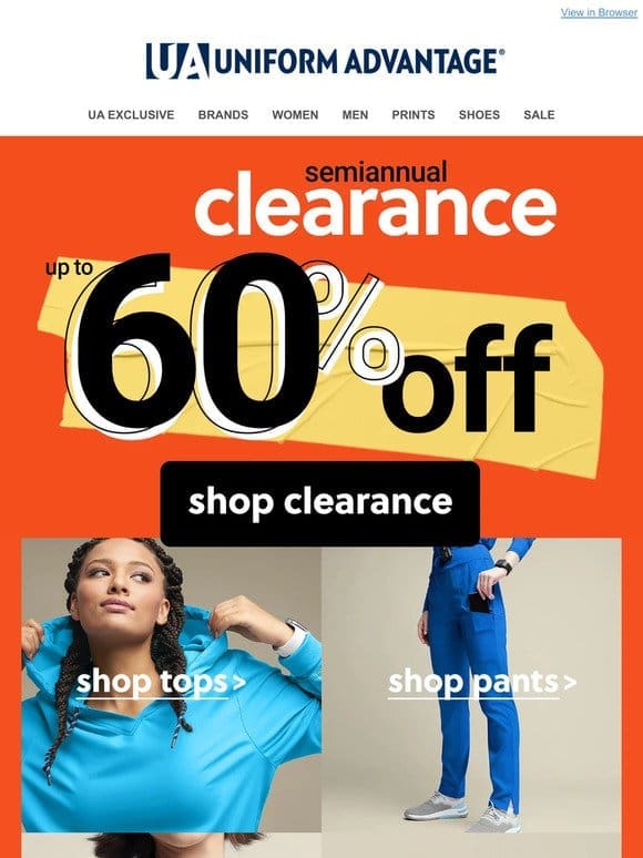 One word: CLEARANCE!