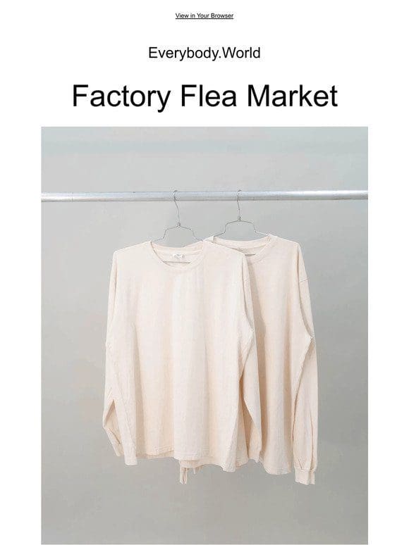 Online Factory Flea Market Now Open