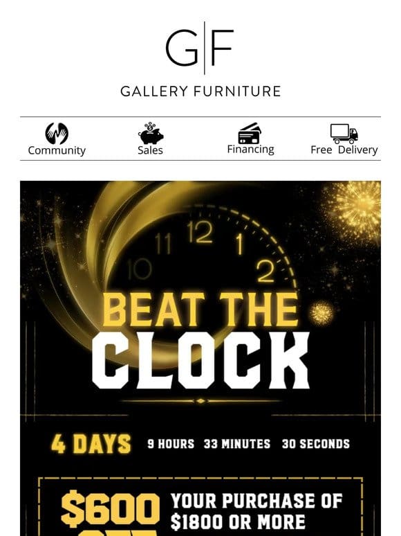 Only Days Left: Unlock Your Gallery Furniture Discounts!