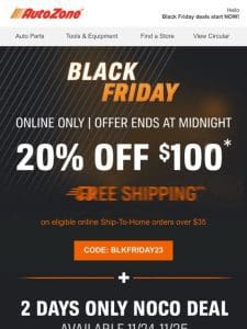 Open your Black Friday offer expiring TODAY