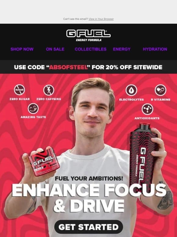 Optimize Performance: G FUEL – Your Fitness Essentials