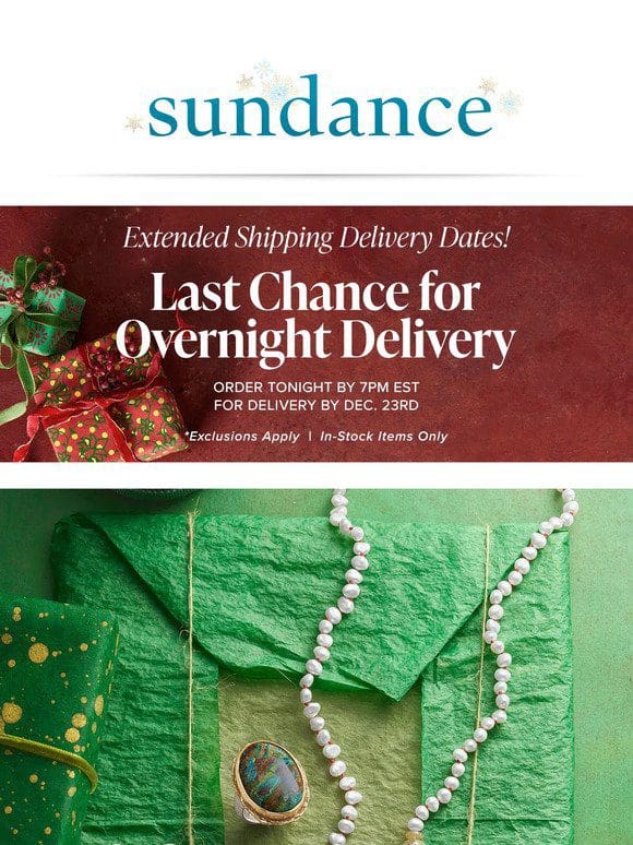 Order Today for Holiday Delivery