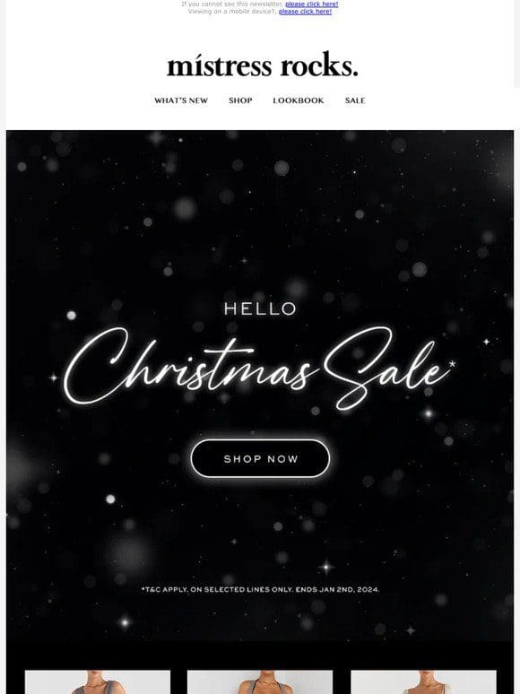 Our Christmas sale is now on!