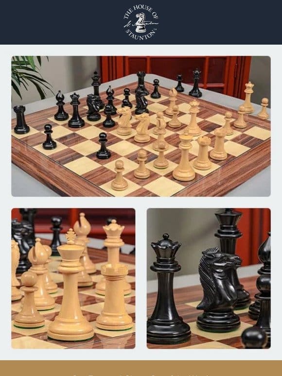 Our Featured Chess Set of the Week – The Conquest Series Chess Pieces – 4.0″ King