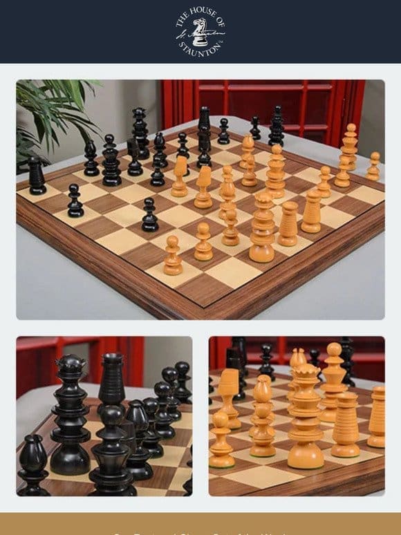 Our Featured Chess Set of the Week – The Georgian Series TImeless Chess Pieces – 4.4″ King