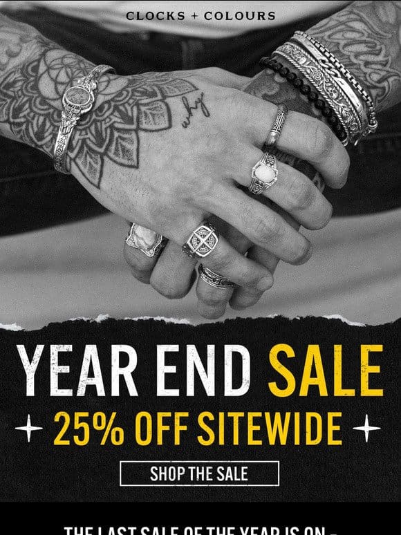 Our Last Sale of the Year is Here!