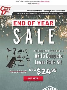 Our Year-End Blowout is Here While Supplies Last