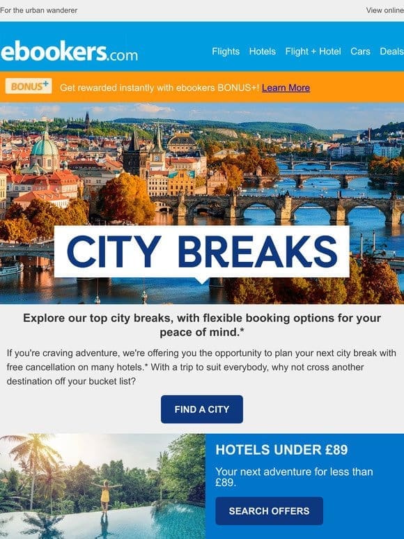 Our top city breaks