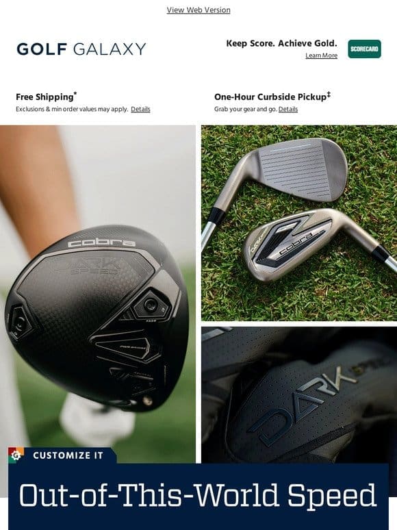 Out now: New COBRA DARKSPEED woods & irons