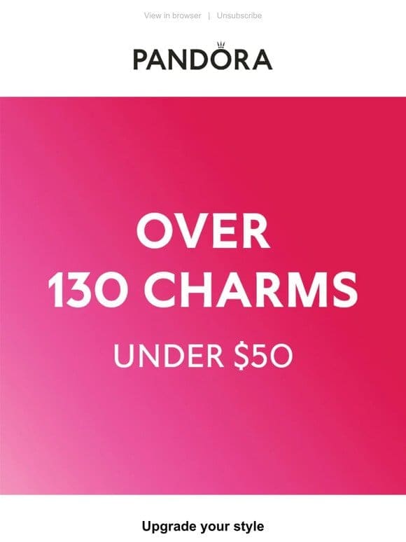 Over 130 Charms for $50 and Under!