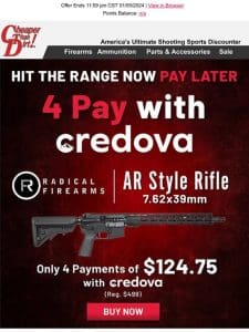 Own This 7.62 AR for Just Four Payments of $124.75