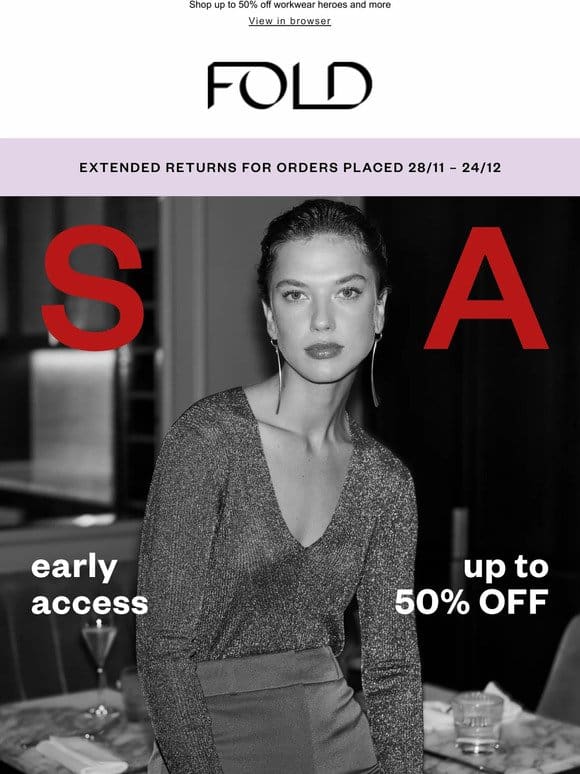 PRIVATE SALE | Your early access starts now