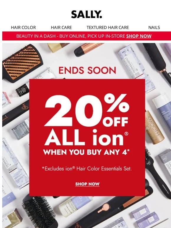 PSA: 20% Off ion Ends Soon!