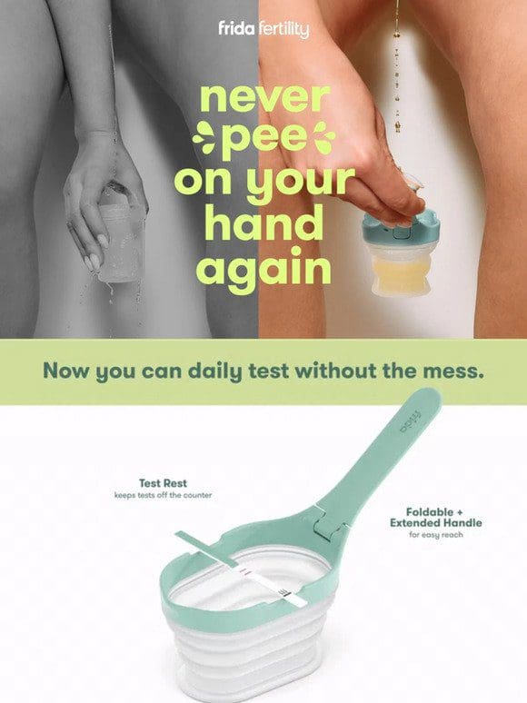 Peeing in a cup has never been this easy