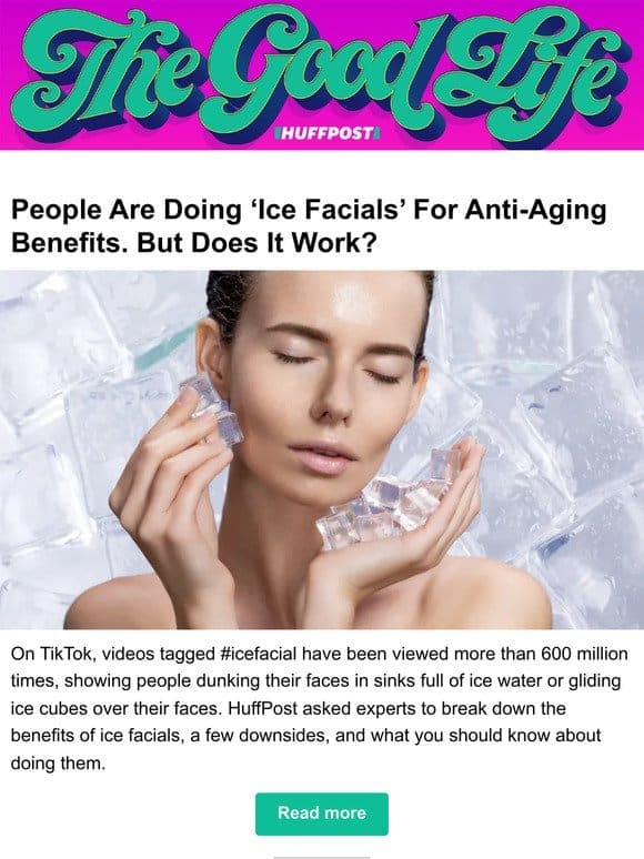 People are doing ‘ice facials’ for anti-aging benefits. But does it work?