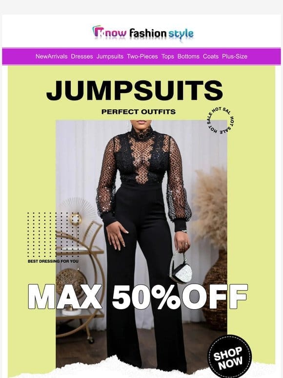 Perfect jumpsuits recommends✨Max 50%OFF