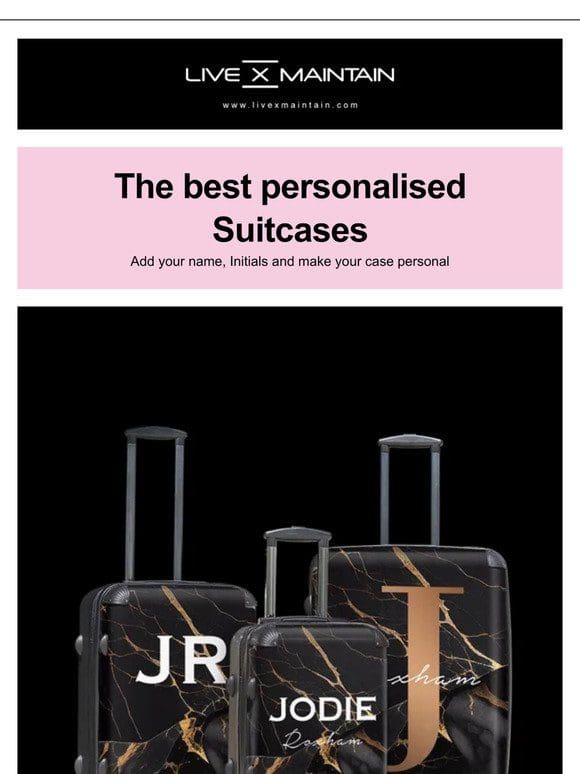 Personalised Suitcases Are On Sale