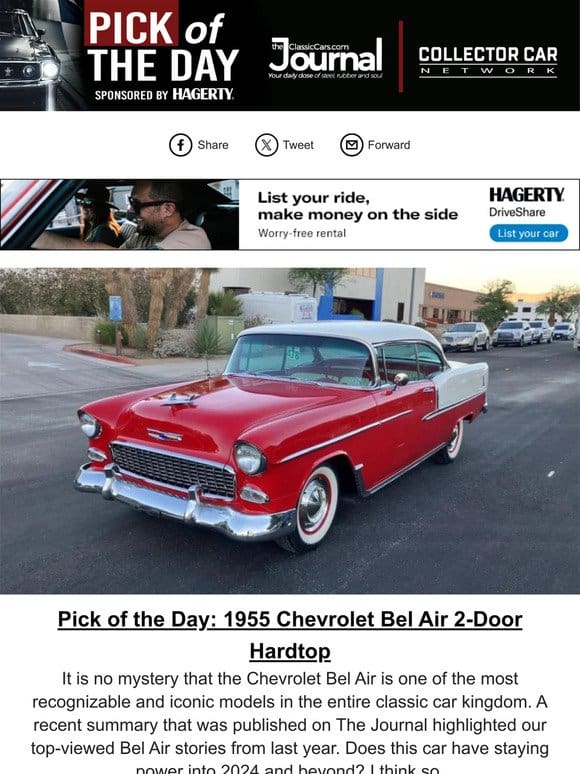 Pick of the Day: 1955 Chevrolet Bel Air 2-Door Hardtop
