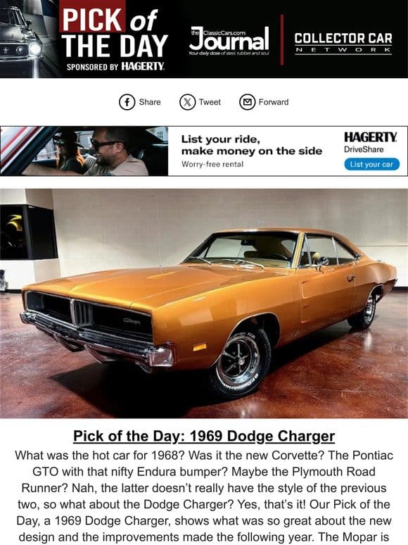 Pick of the Day: 1969 Dodge Charger