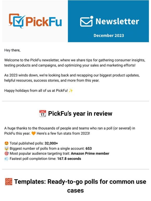 PickFu’s year in review