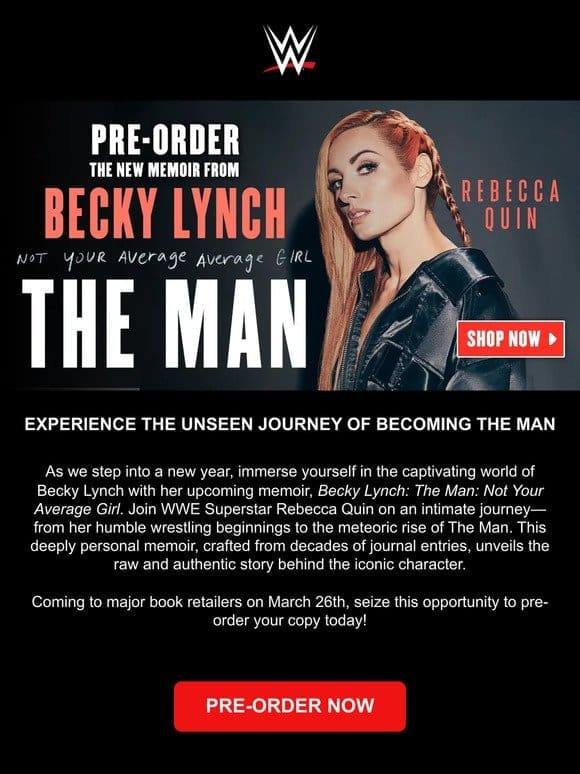 Pre-Order Becky Lynch: The Man