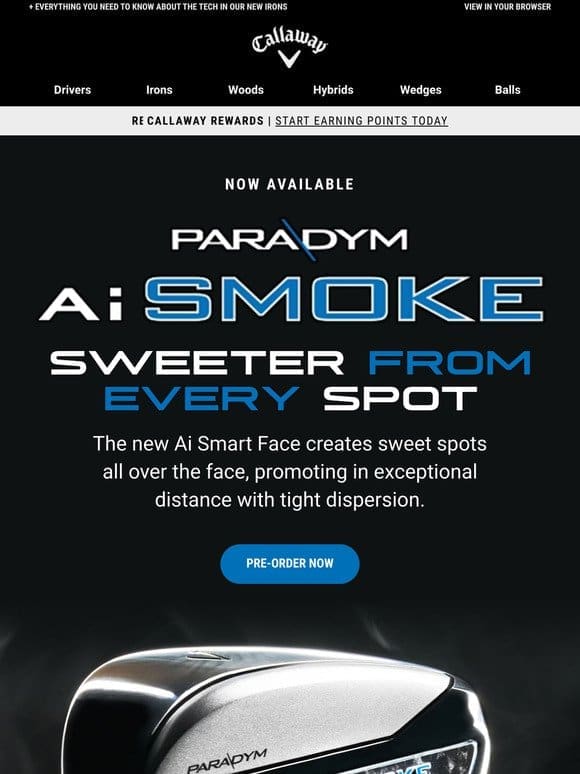 Pre-Order NEW Paradym Ai Smoke Irons: Sweeter From Every Spot
