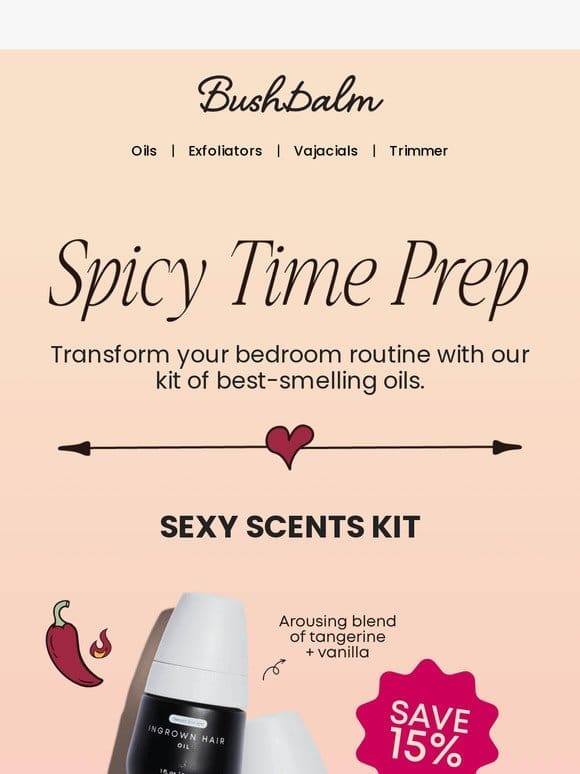 Prep for spicy time with 15% off  ️