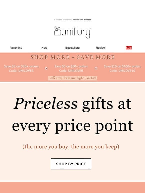Priceless Gifts at Every Price Point
