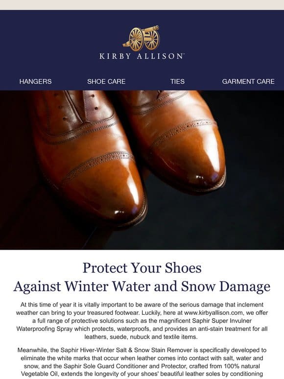 Protect Your Shoes Against Winter Water and Snow Damage