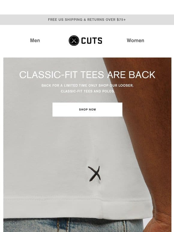 RESTOCKED – Classic-Fit Tees
