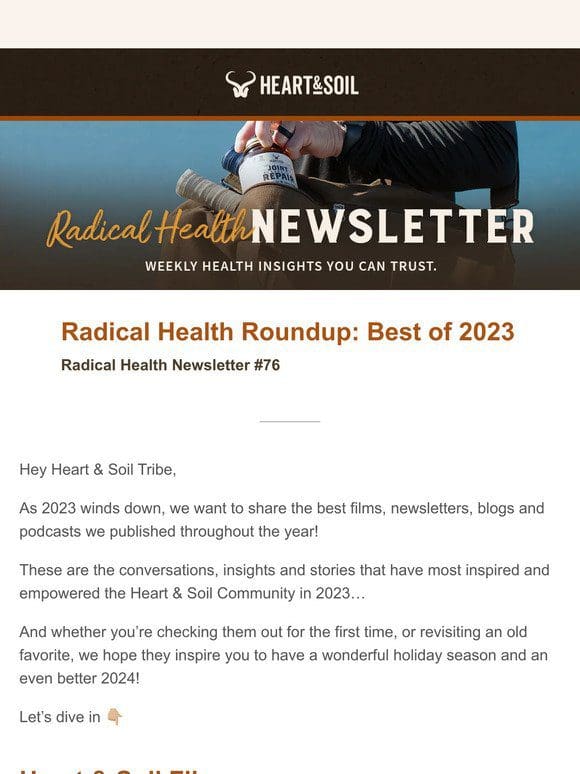 Radical Health Roundup: Best of 2023