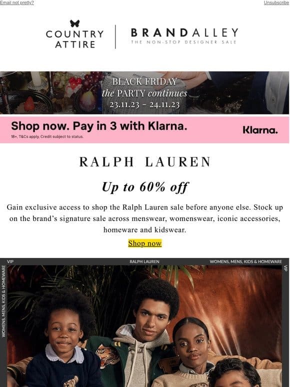 Ralph Lauren: Your VIP Access