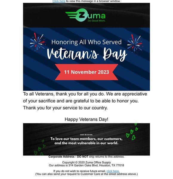 Recognizing Veterans Day