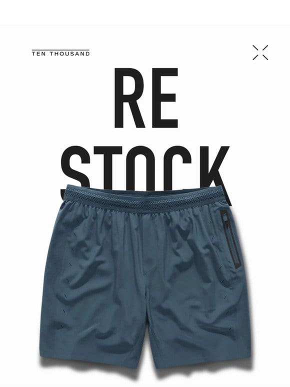 Restock | Session Short In Admiral Blue & Stone