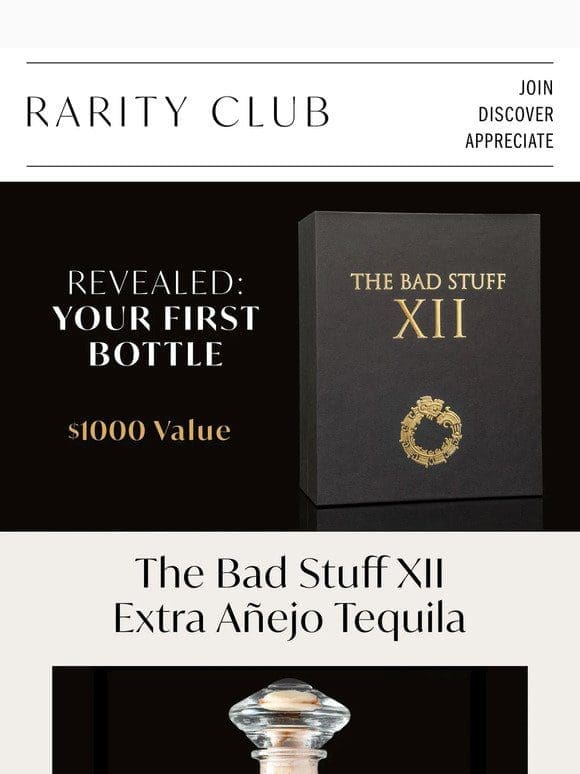 Revealed: Your First Rare Bottle
