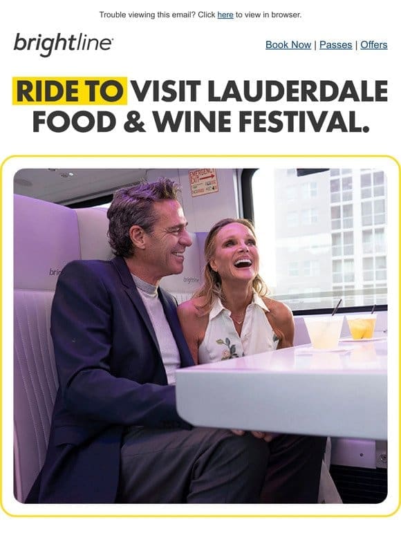 Ride to Visit Lauderdale Food & Wine Festival.