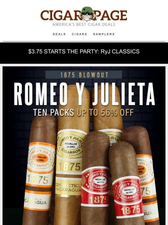 Romeo y Julieta $3.75
