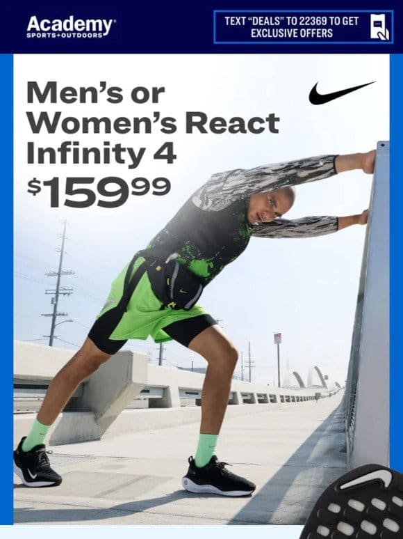 Run with Nike React Infinity 4 Energy