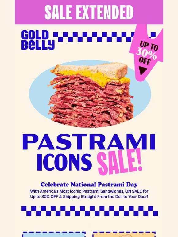 SALE EXTENDED! Pastrami Sale Ends TONIGHT!