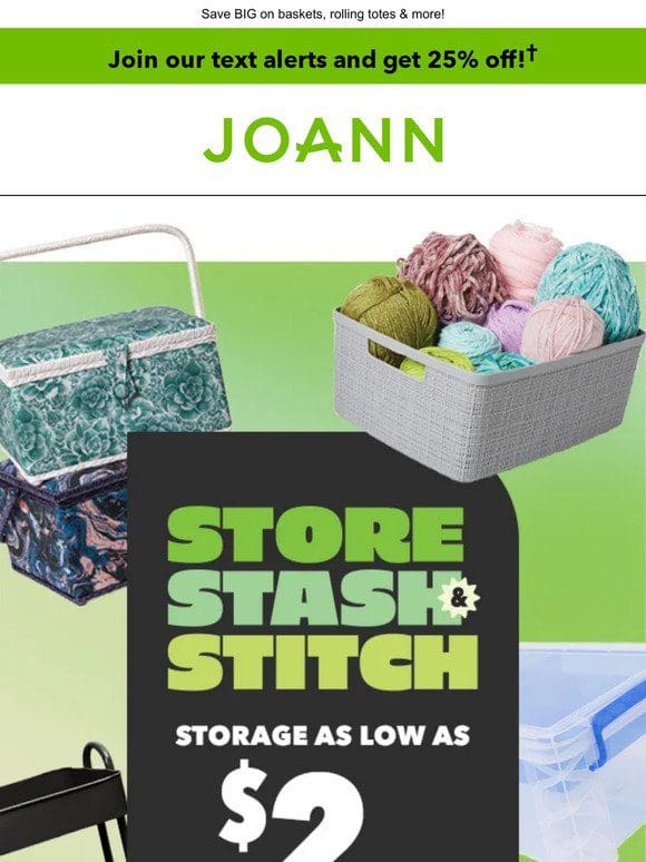 SALE: Storage as low as $2 NOW!