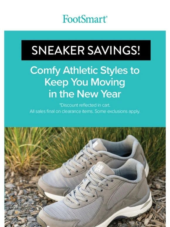 SAVE on Sneakers with All-day Comfort