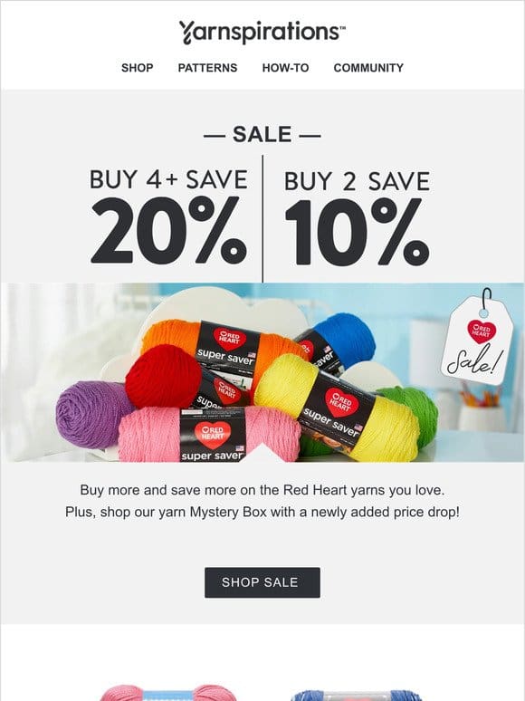SAVE up to 20% on Red Heart!