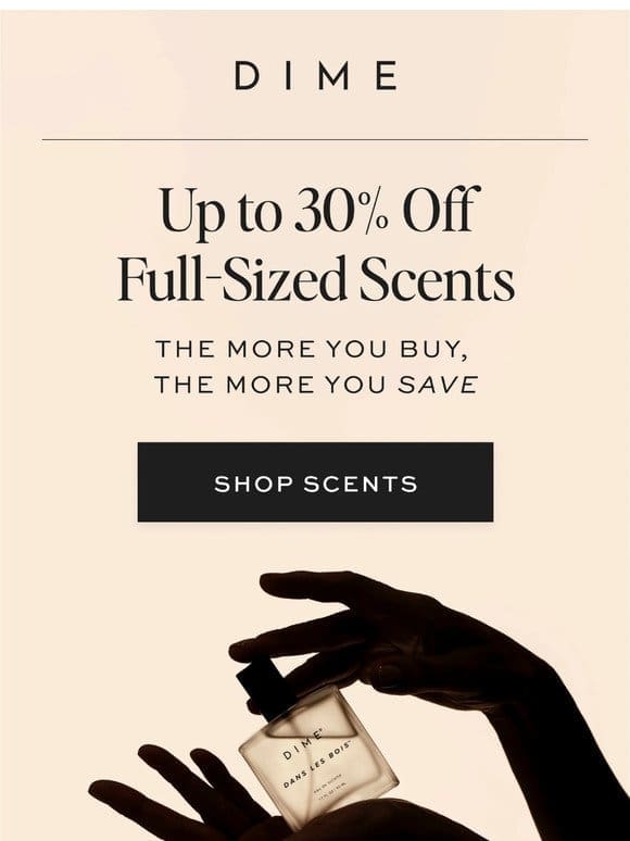 SAVE up to 30% on perfume!