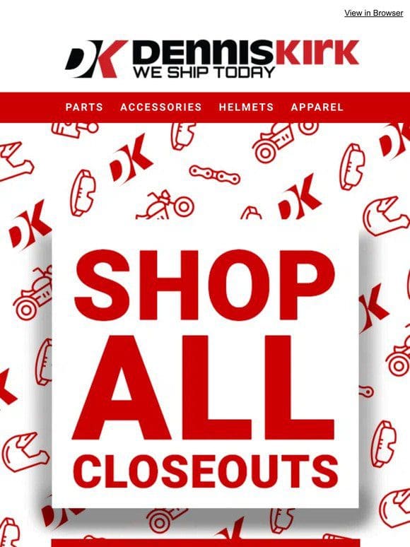 SAVE， Shop closeouts at Denniskirk.com